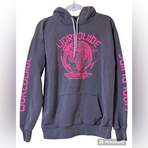 Grey/Pink Hoodie - Size S - Pretty Little Thing